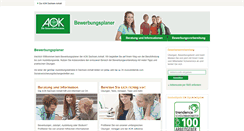 Desktop Screenshot of aok-bewerbungsplaner.net